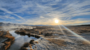 Hilltop hot springs